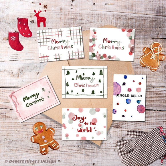 🎄Host pick!🎄 6 Handmade Christmas Cards Bundle - Picture 1 of 10